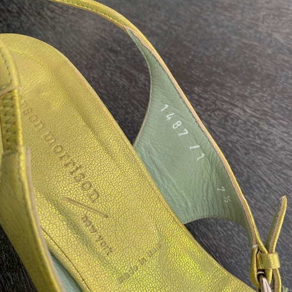 Citron yellow kitten heels - Picture 2 of 4